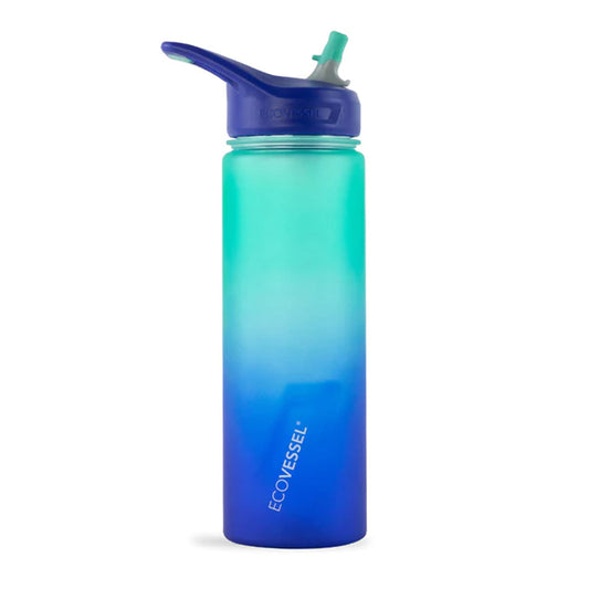 ECOVESSEL WAVE TERMO PLASTICO TRITAN LIBRE BPA BPS GALACTIC OCEAN 24oz/ 709 ml