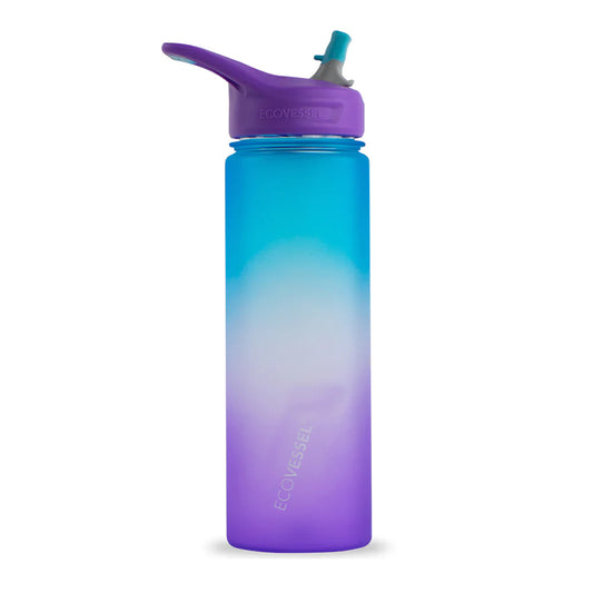ECOVESSEL WAVE TERMO PLASTICO TRITAN LIBRE BPA BPS LAVENDER FIELDS 24 oz/ 709 ml
