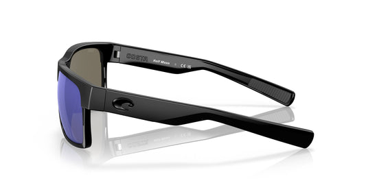 HALF MOON SHINY BLACK BLUE MIRROR POLARIZED 580G