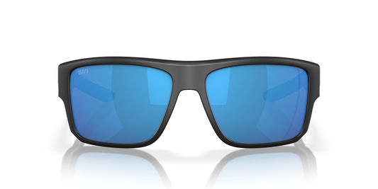 TAXMAN MATTE BLACK BLUE MIRROR POLARIZED 580G
