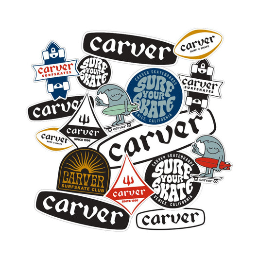 CARVER 16 ASSORTED STICKERS PACK