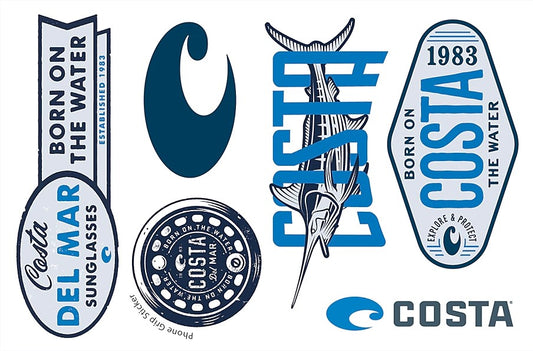 COSTA BLUE DECAL SHEET