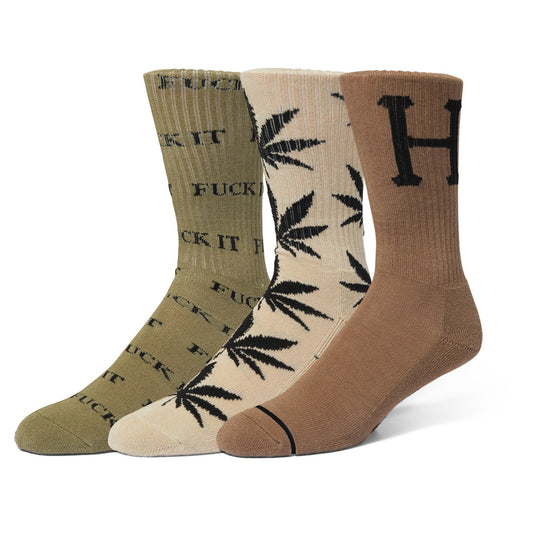 HUF VARIETY 3 PACK SOCK