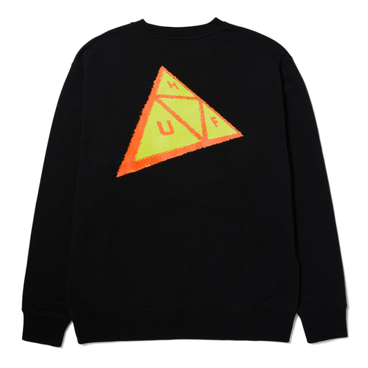 HUF SKEWED TRIPLE TRIANGLE CREWNECK