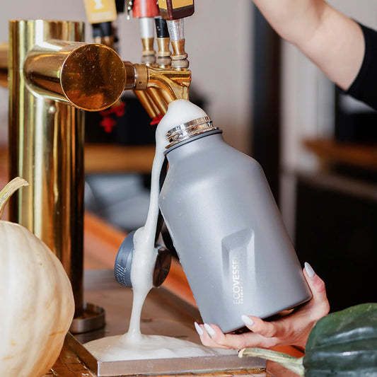 THE BOSS INSULATED GROWLER TERMO CON INFUSOR SLATE GRAY 64 oz/ 1.9 L