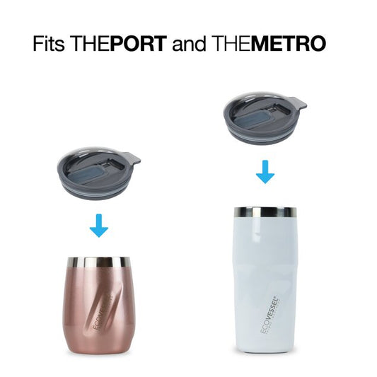 ECOVESSEL TAPA PLASTICO LIBRE BPA PARA PORT Y METRO (SMALL)