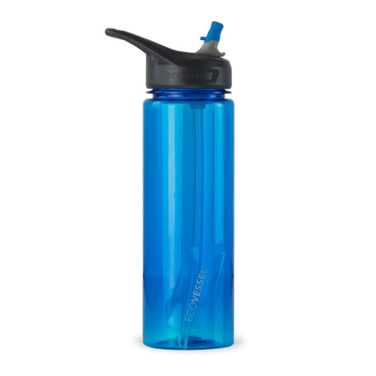 ECOVESSEL WAVE TERMO PLASTICO TRITAN LIBRE BPA BPS HUDSON BLUE 24 oz/ 709 ml