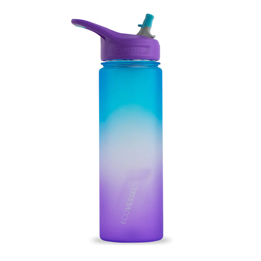 ECOVESSEL WAVE TERMO PLASTICO TRITAN LIBRE BPA BPS LAVENDER FIELDS 24 oz/ 709 ml